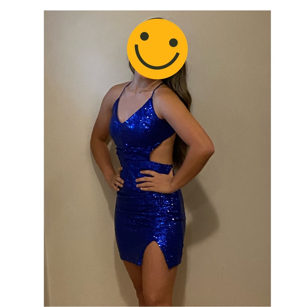 Elsie Ruched Sequin Mini Homecoming Dress